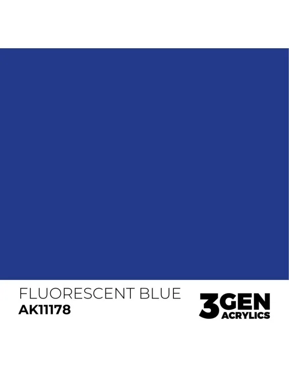 Fluorescent Blue 3 Gen 17 ml (AK11178) de AK Interactive en 3rd Gen | La Cueva Roja