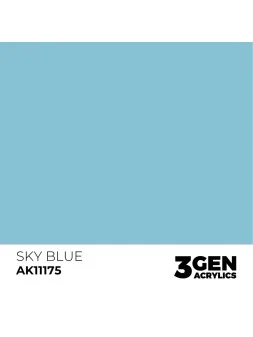 Sky Blue 3 Gen 17 ml (AK11175) de AK Interactive en 3rd Gen | La Cueva Roja