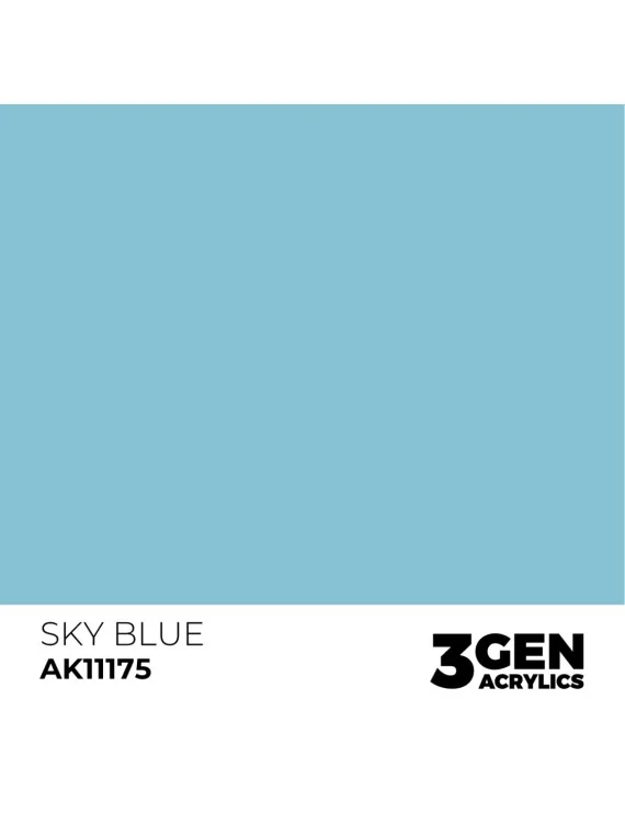 Sky Blue 3 Gen 17 ml (AK11175) de AK Interactive en 3rd Gen | La Cueva Roja