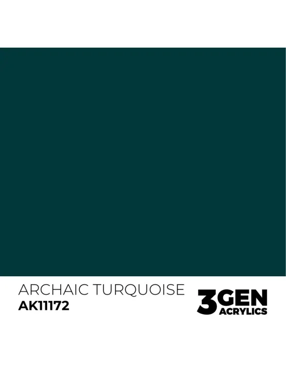Archaic Turquoise 3 Gen 17 ml (AK11172) de AK Interactive en 3rd Gen | La Cueva Roja