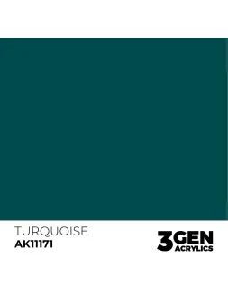 Turquoise 3 Gen 17 ml (AK11171) de AK Interactive en 3rd Gen | La Cueva Roja