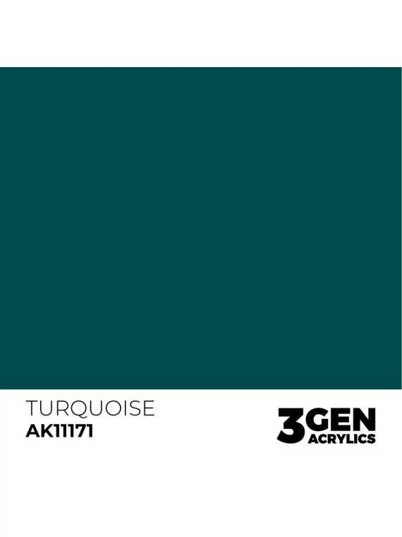 Turquoise 3 Gen 17 ml (AK11171) de AK Interactive en 3rd Gen | La Cueva Roja