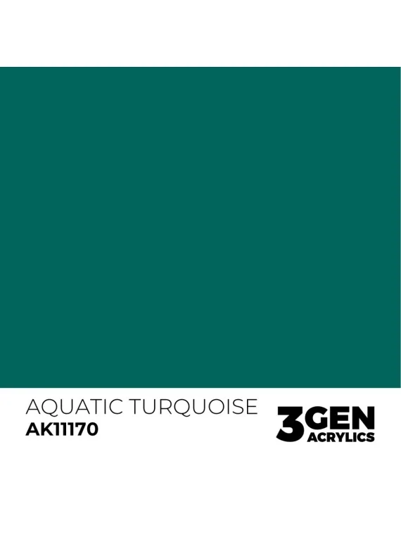 Aquatic Turquoise 3 Gen 17 ml (AK11170) de AK Interactive en 3rd Gen | La Cueva Roja