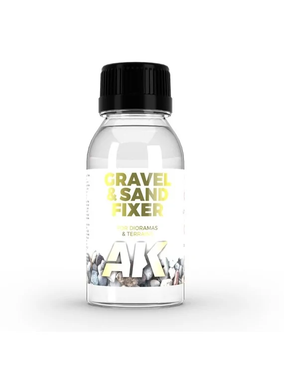 Gravel and Sand Fixer AK 100ml (AK118) de AK Interactive en Terrains | La Cueva Roja