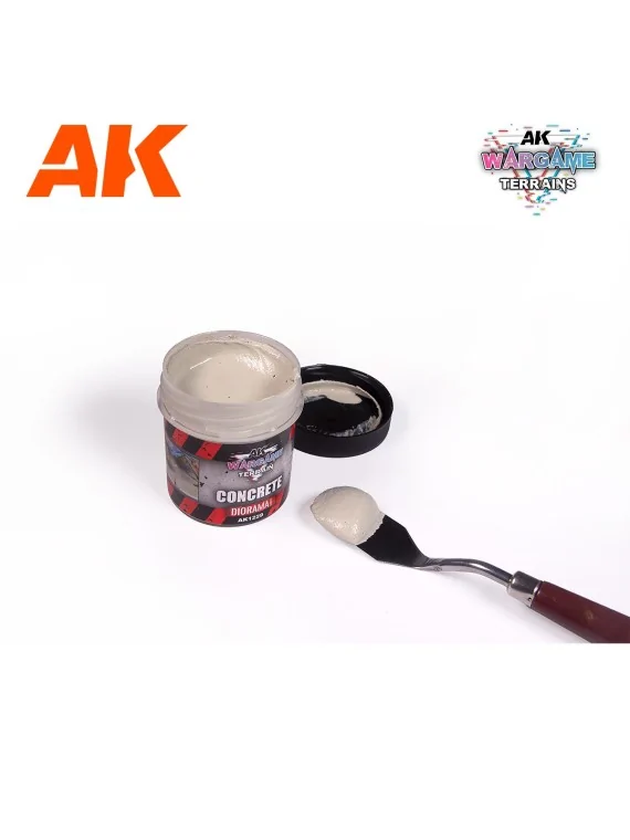 Concrete AK 100ml (AK1229) de AK Interactive en Terrains | La Cueva Roja