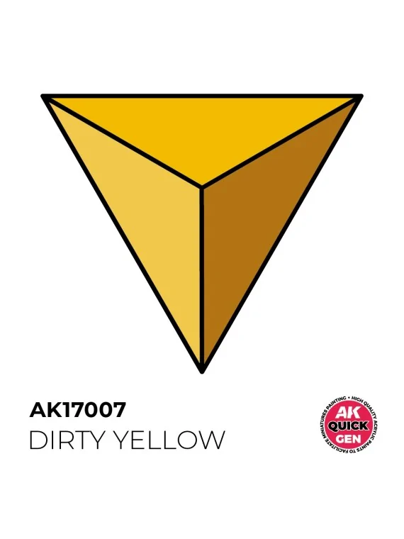 Dirty Yellow Quick Gen Color 18 ml (AK17007) de AK Interactive en AK Quick Gen | La Cueva Roja