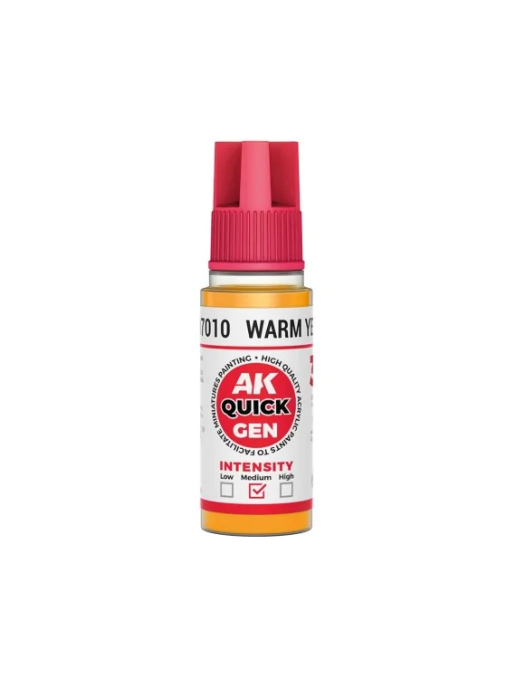 Warm Yellow Quick Gen Color 18 ml (AK17010) de AK Interactive en AK Quick Gen | La Cueva Roja