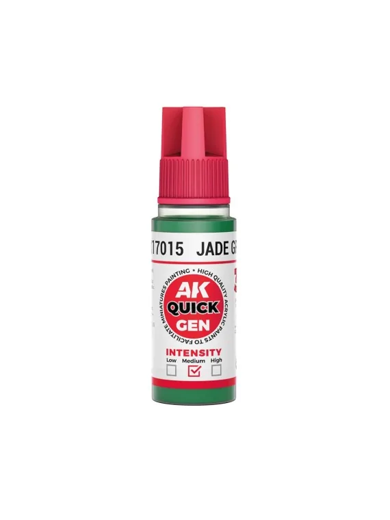 Jade Green Quick Gen Color 18 ml (AK17015) de AK Interactive en AK Quick Gen | La Cueva Roja