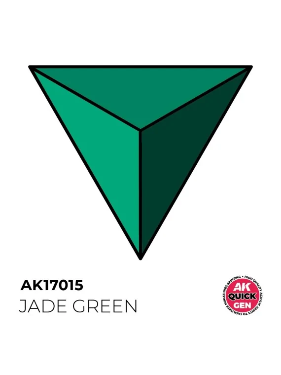 Jade Green Quick Gen Color 18 ml (AK17015) de AK Interactive en AK Quick Gen | La Cueva Roja