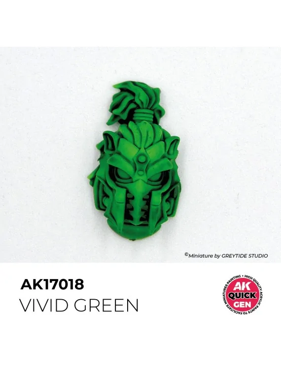 Vivid Green Quick Gen Color 18 ml (AK17018) de AK Interactive en AK Quick Gen | La Cueva Roja