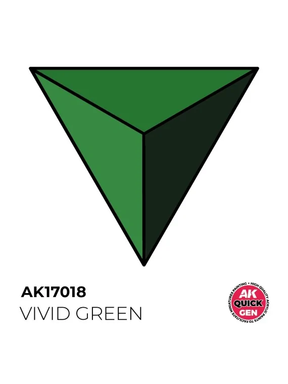 Vivid Green Quick Gen Color 18 ml (AK17018) de AK Interactive en AK Quick Gen | La Cueva Roja