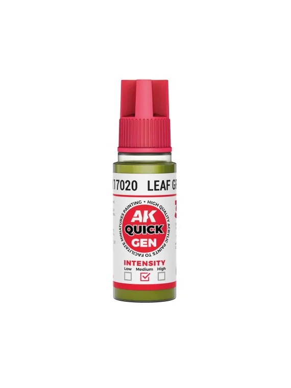 Leaf Green Quick Gen Color 18 ml (AK17020) de AK Interactive en AK Quick Gen | La Cueva Roja