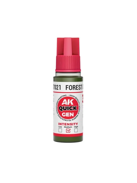 Forest Green Quick Gen Color 18 ml (AK17021) de AK Interactive en AK Quick Gen | La Cueva Roja