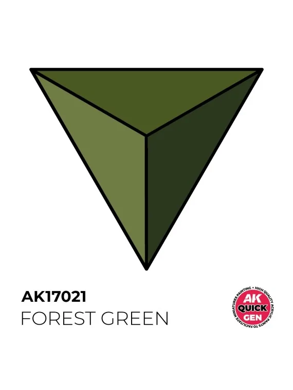 Forest Green Quick Gen Color 18 ml (AK17021) de AK Interactive en AK Quick Gen | La Cueva Roja
