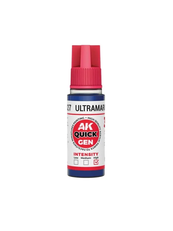 Ultramarine Blue Quick Gen Color 18 ml (AK17027) de AK Interactive en AK Quick Gen | La Cueva Roja