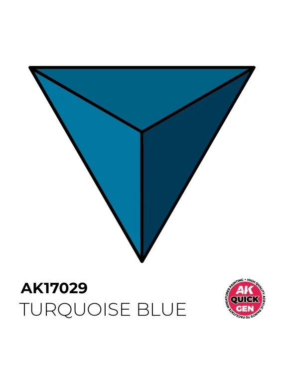 Turquoise Blue Quick Gen Color 18 ml (AK17029) de AK Interactive en AK Quick Gen | La Cueva Roja