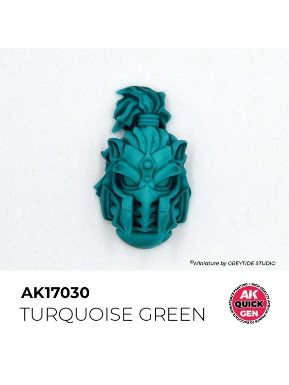 Turquoise Green Quick Gen Color 18 ml (AK17030) de AK Interactive en AK Quick Gen | La Cueva Roja