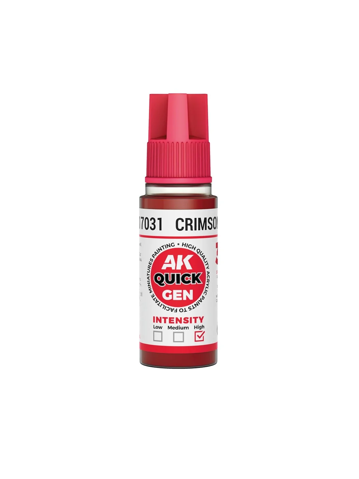 Crimson Red Quick Gen Color 18 ml (AK17031) de AK Interactive en AK Quick Gen | La Cueva Roja