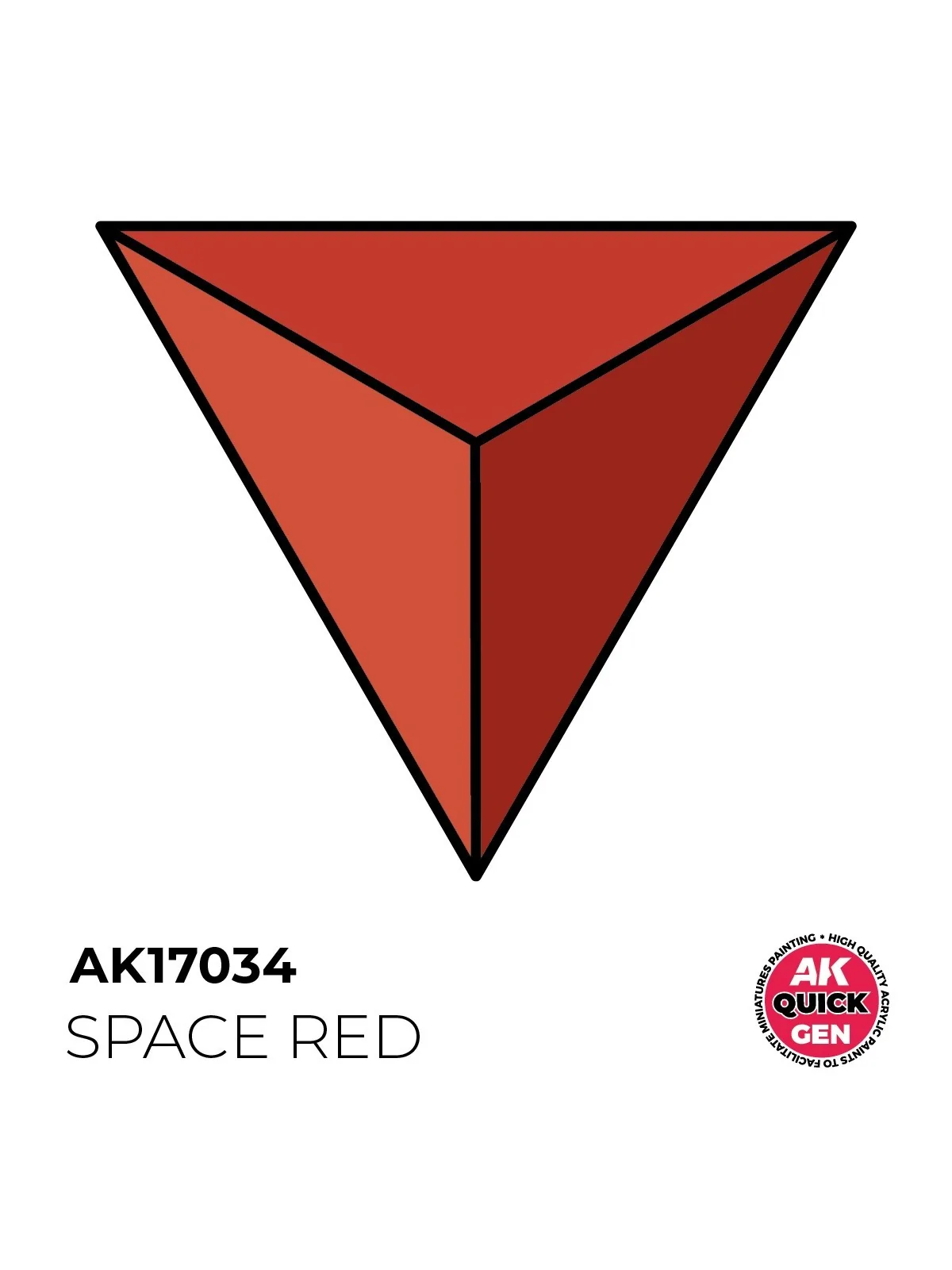 Space Red Quick Gen Color 18 ml (AK17034) de AK Interactive en AK Quick Gen | La Cueva Roja