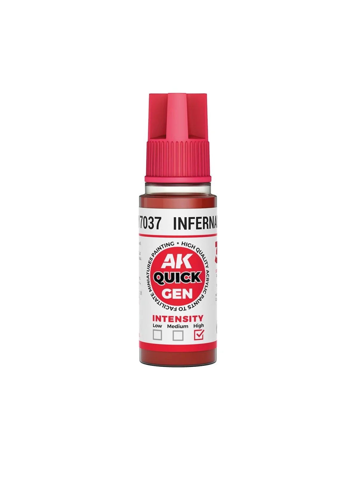 Infernal Red Quick Gen Color 18 ml (AK17037) de AK Interactive en AK Quick Gen | La Cueva Roja