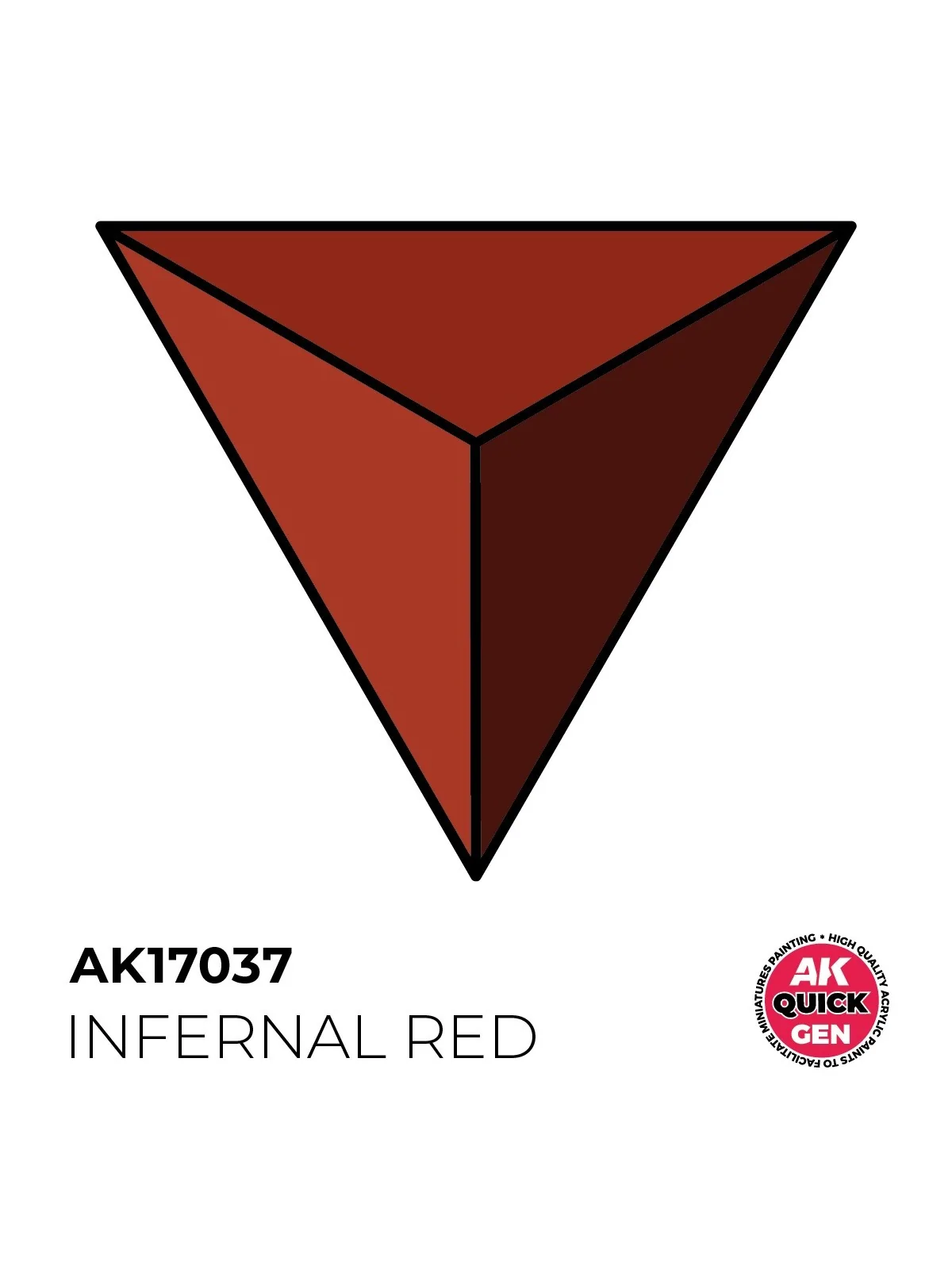Infernal Red Quick Gen Color 18 ml (AK17037) de AK Interactive en AK Quick Gen | La Cueva Roja