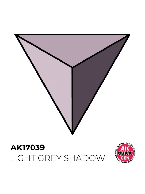 Light Grey Shadow Quick Gen Color 18 ml (AK17039) de AK Interactive en AK Quick Gen | La Cueva Roja
