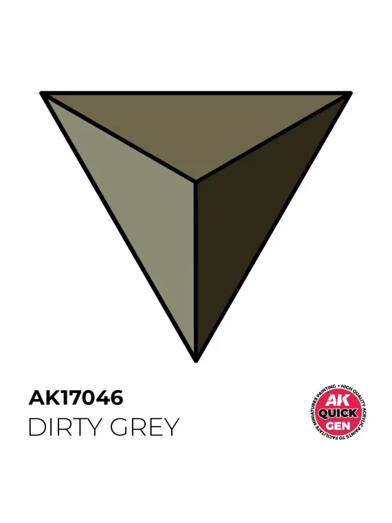 Dirty Grey Quick Gen Color 18 ml (AK17046) de AK Interactive en AK Quick Gen | La Cueva Roja