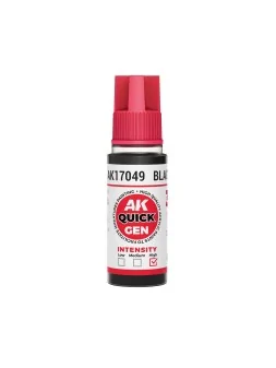 Black Quick Gen Color 18 ml (AK17049) de AK Interactive en AK Quick Gen | La Cueva Roja
