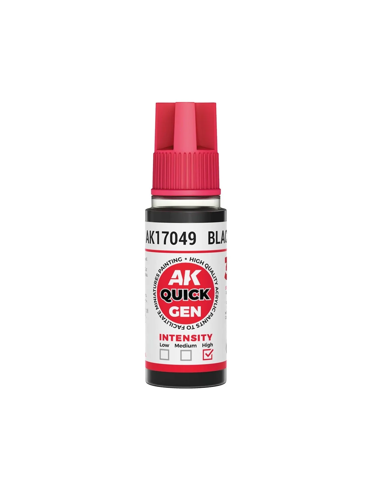 Black Quick Gen Color 18 ml (AK17049) de AK Interactive en AK Quick Gen | La Cueva Roja