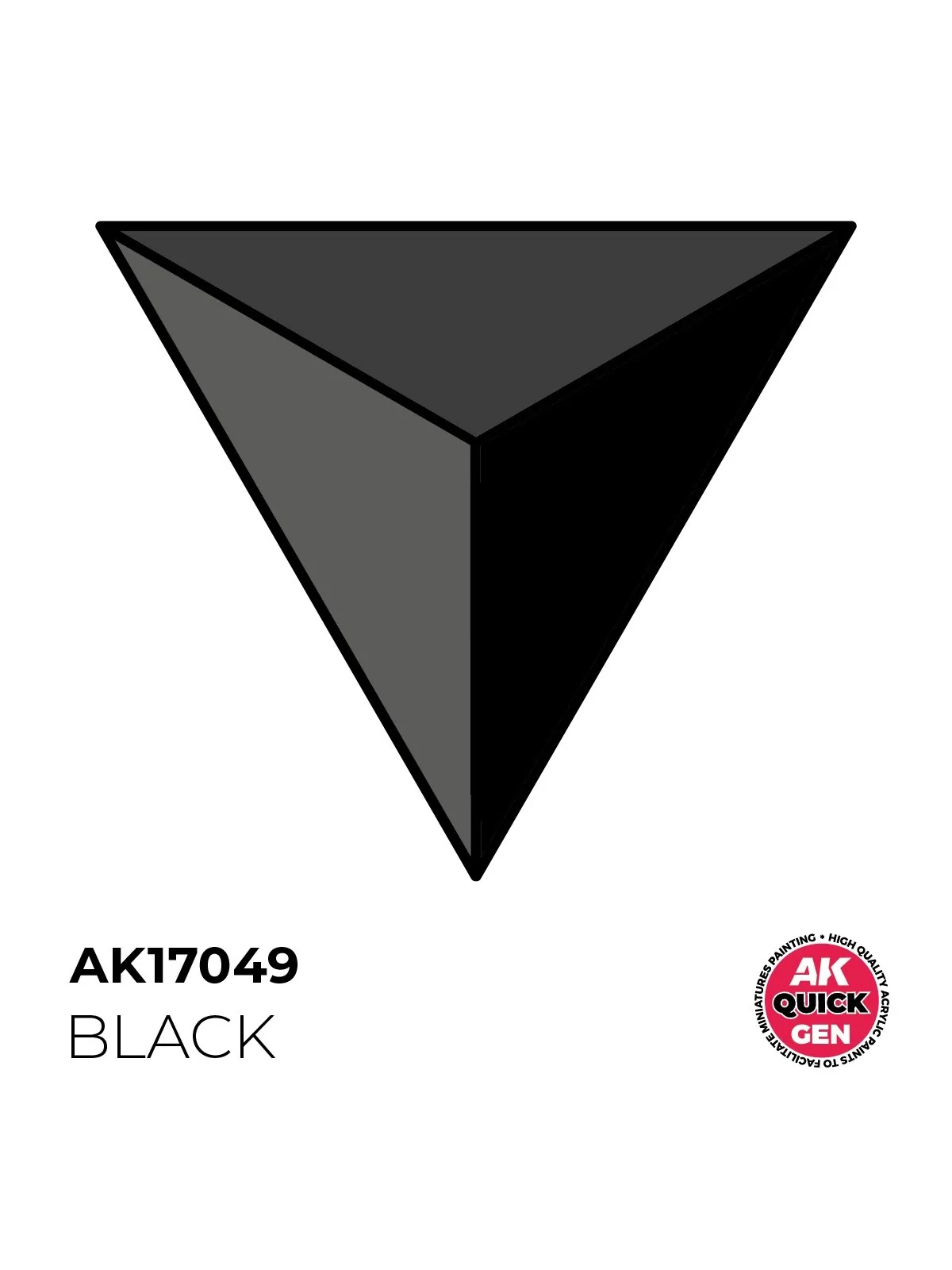 Black Quick Gen Color 18 ml (AK17049) de AK Interactive en AK Quick Gen | La Cueva Roja
