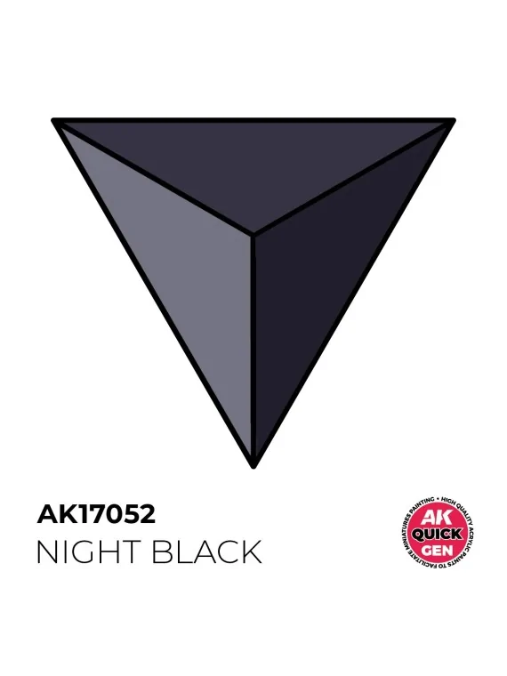 Night Black Quick Gen Color 18 ml (AK17052) de AK Interactive en AK Quick Gen | La Cueva Roja