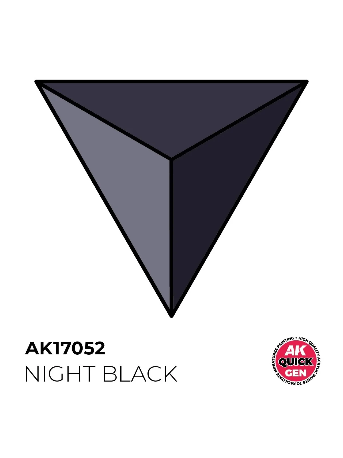 Night Black Quick Gen Color 18 ml (AK17052) de AK Interactive en AK Quick Gen | La Cueva Roja