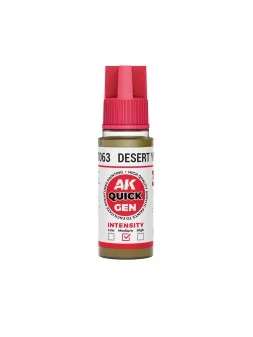 Desert Yellow Quick Gen Color 18 ml (AK17063) de AK Interactive en AK Quick Gen | La Cueva Roja