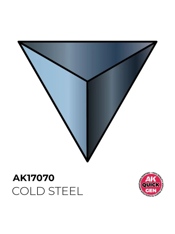Cold Steel Quick Gen Color 18 ml (AK17070) de AK Interactive en AK Quick Gen | La Cueva Roja