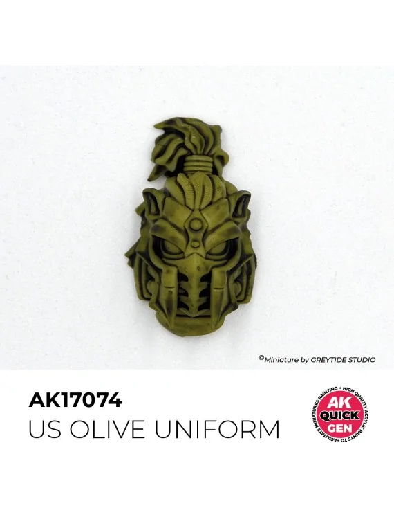 US Olive Uniform Quick Gen Color 18 ml (AK17074) de AK Interactive en AK Quick Gen | La Cueva Roja