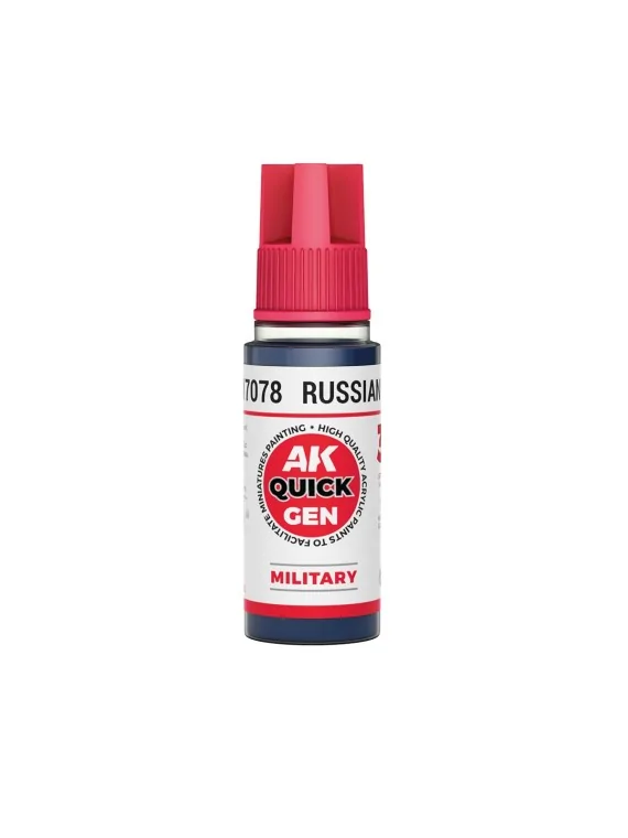Russian Blue Quick Gen Color 18 ml (AK17078) de AK Interactive en AK Quick Gen | La Cueva Roja
