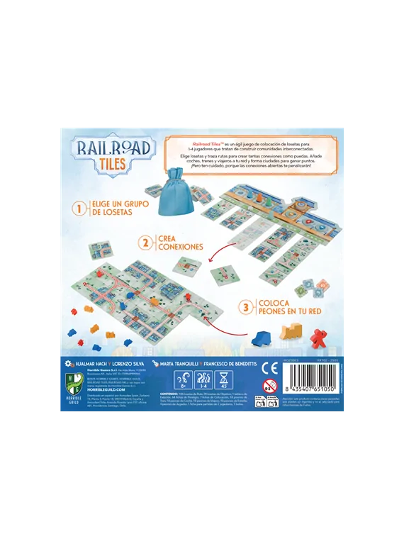Railroad Tiles de Horrible Games en Juegos de Tablero | La Cueva Roja