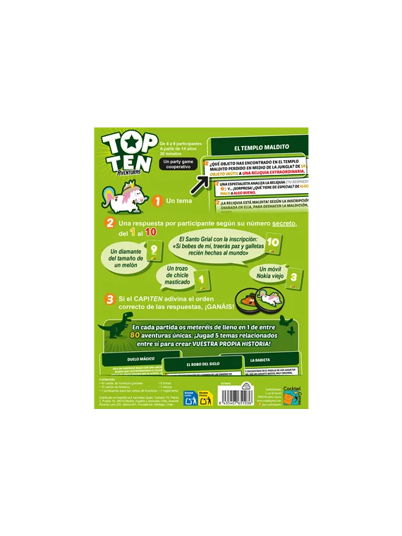 Top Ten Adventures de Cocktail Games en Juegos de Tablero | La Cueva Roja