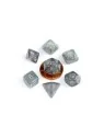 FanRoll Mini Pack de Dados Stardust Gray with Silver Numbers de FanRoll en Dados | La Cueva Roja