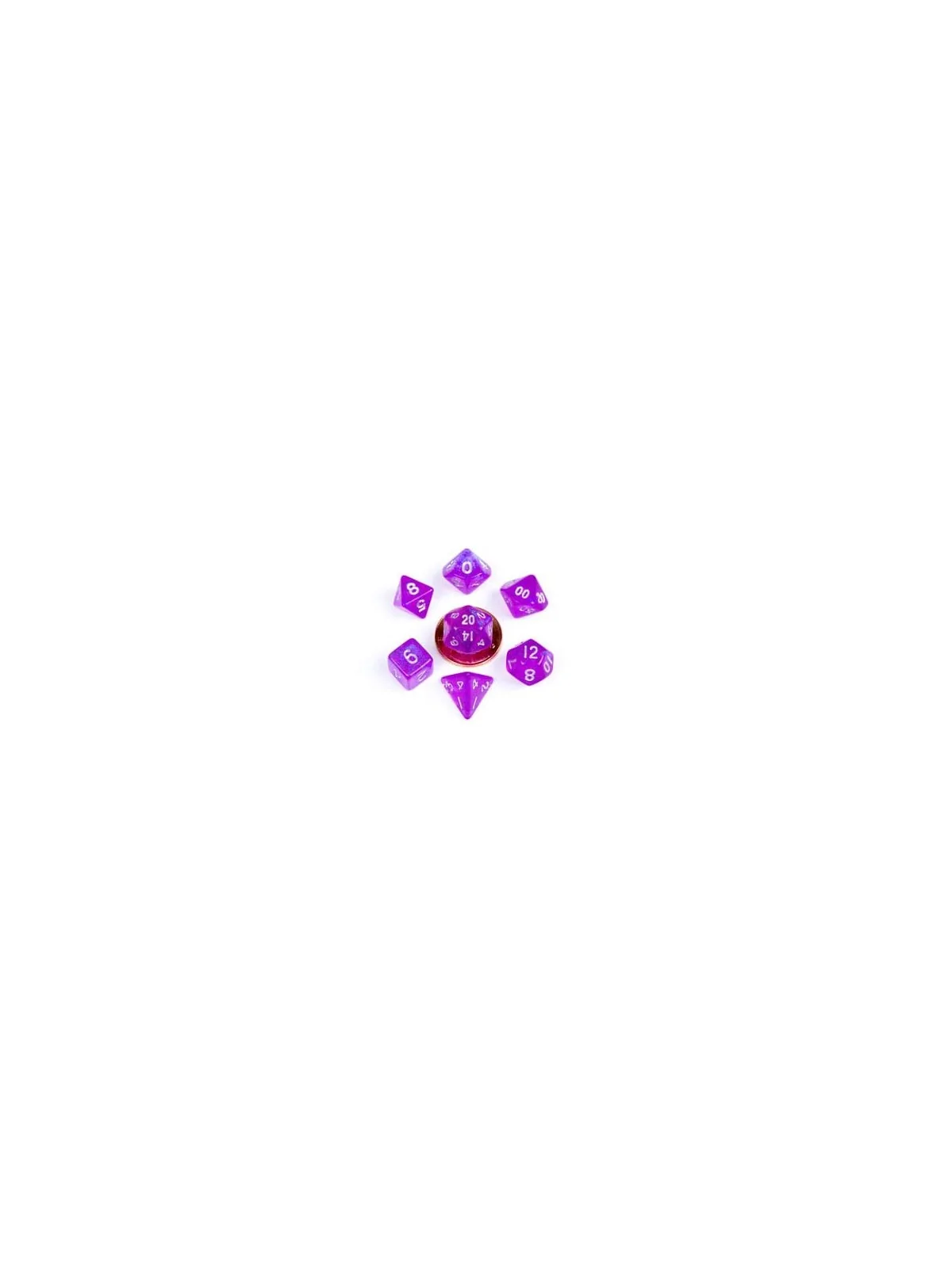 FanRoll Mini Pack de Dados Stardust Purple de FanRoll en Dados | La Cueva Roja