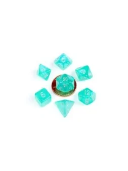 FanRoll Mini Pack de Dados Stardust Turquoise de FanRoll en Dados | La Cueva Roja