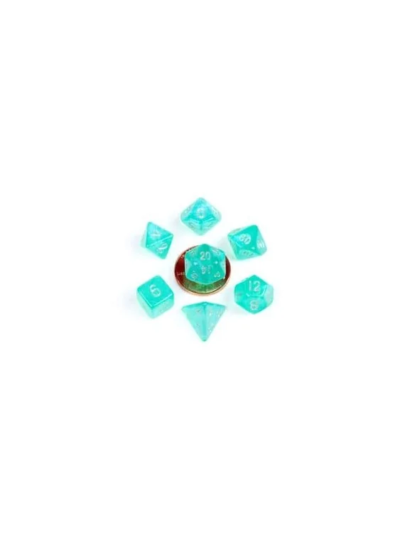 FanRoll Mini Pack de Dados Stardust Turquoise de FanRoll en Dados | La Cueva Roja