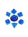 FanRoll Mini Pack de Dados Stardust Blue with Silver Numbers de FanRoll en Dados | La Cueva Roja
