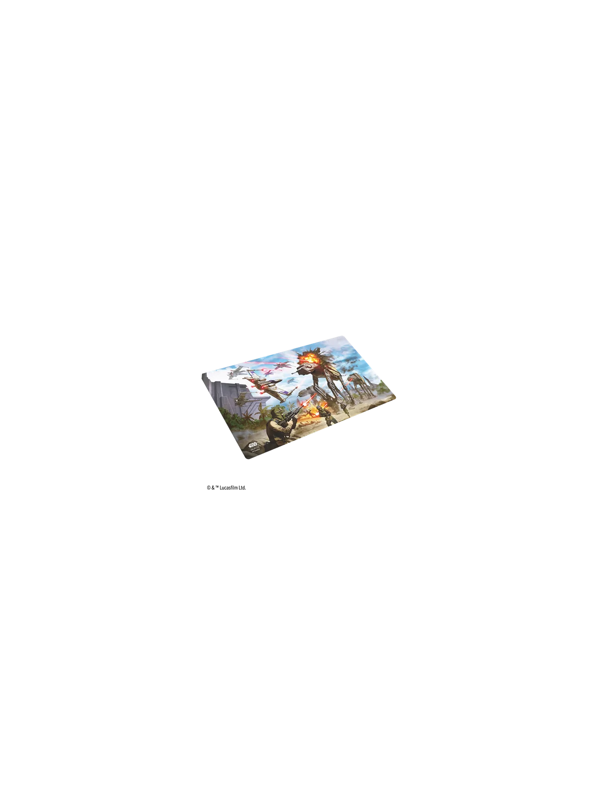 Star Wars Unlimited: Game Mat Battle of Scarif de Gamegenic en TAPETE | La Cueva Roja