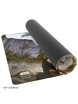 Star Wars Unlimited: Game Mat Battle of Scarif de Gamegenic en TAPETE | La Cueva Roja
