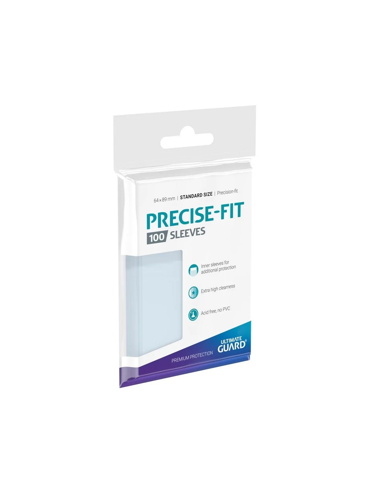 Ultimate Guard Precise-Fit Sleeves Fundas de Cartas Tamaño Estándar Transparente (100) de Ultimate Guard en Fundas | La Cueva Ro