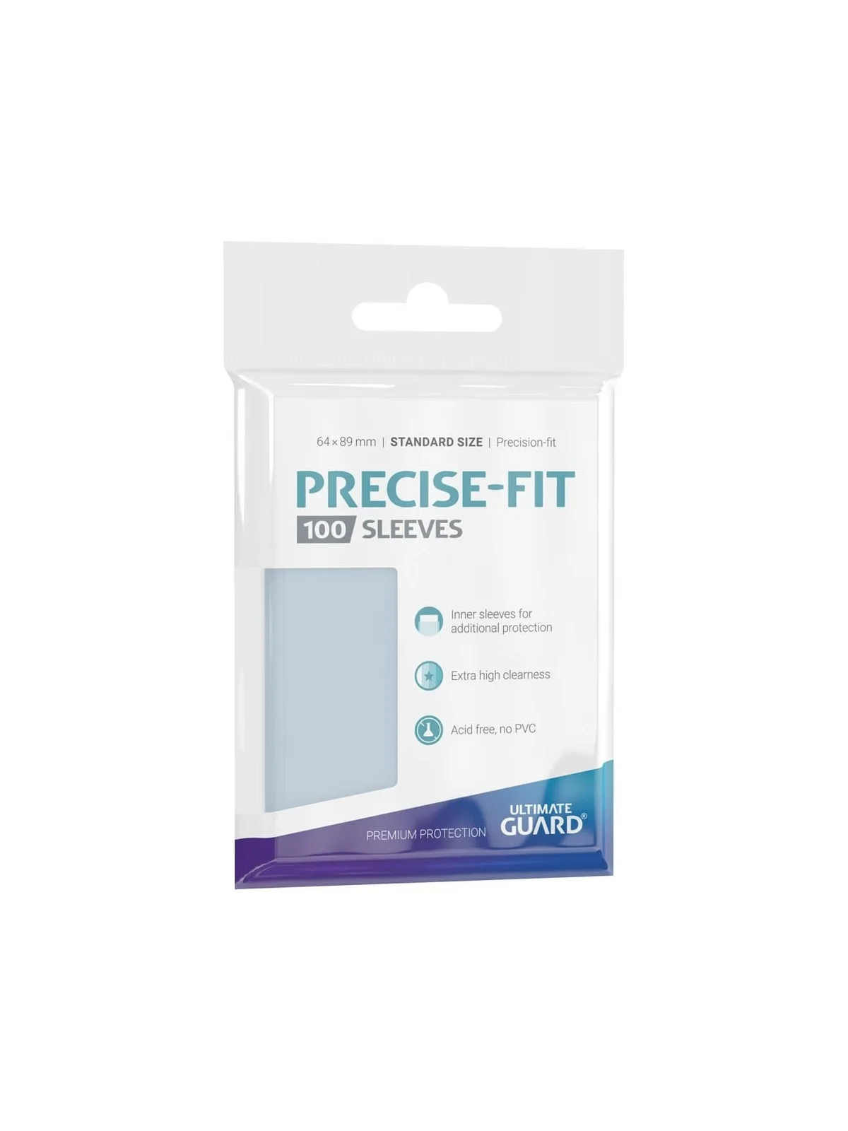 Ultimate Guard Precise-Fit Sleeves Fundas de Cartas Tamaño Estándar Transparente (100) de Ultimate Guard en Fundas | La Cueva Ro
