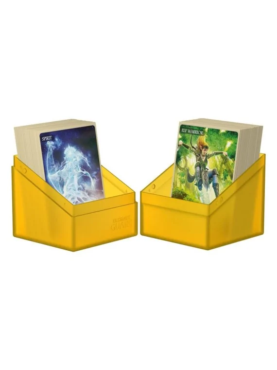 Ultimate Guard Boulder Deck Case 100+ Tamaño Estándar Ámbar de Ultimate Guard en CAJAS | La Cueva Roja