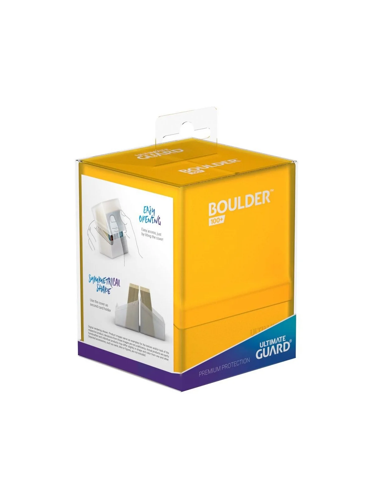 Ultimate Guard Boulder Deck Case 100+ Tamaño Estándar Ámbar de Ultimate Guard en CAJAS | La Cueva Roja