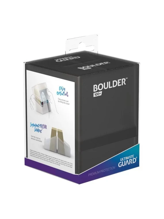 Ultimate Guard Boulder Deck Case 100+ Tamaño Estándar Onyx de Ultimate Guard en CAJAS | La Cueva Roja